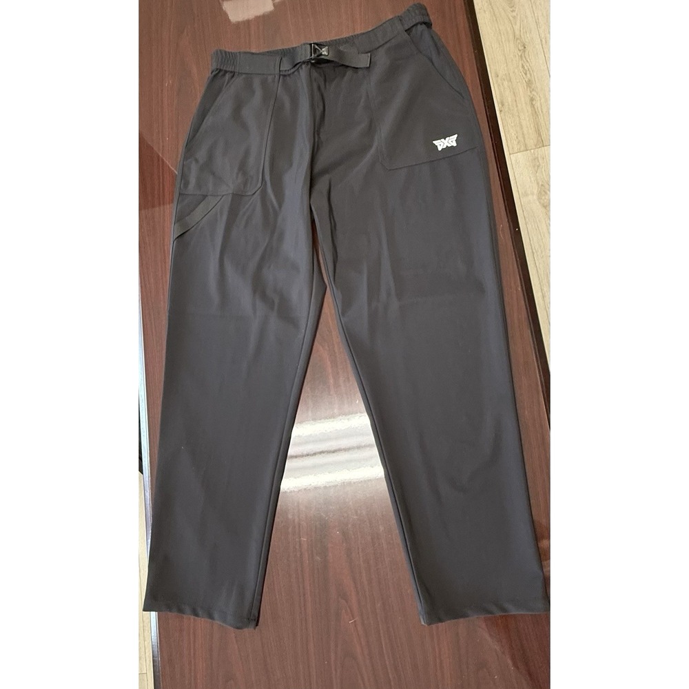 PXG Parson Extreme Golf Techno Buckle Pants Black Size 38" X 32"
